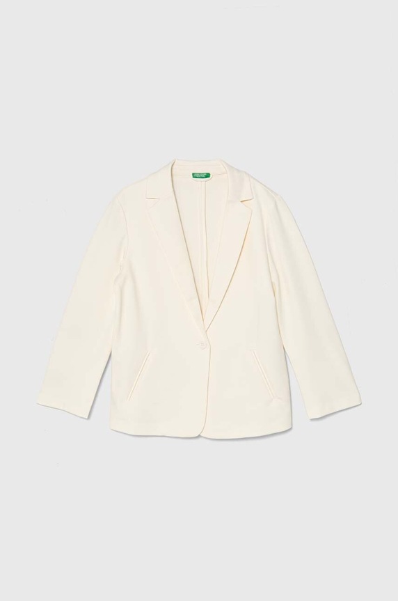 Детско сако United Colors of Benetton текстил бежов 2UVCCW00B.G.Seasonal