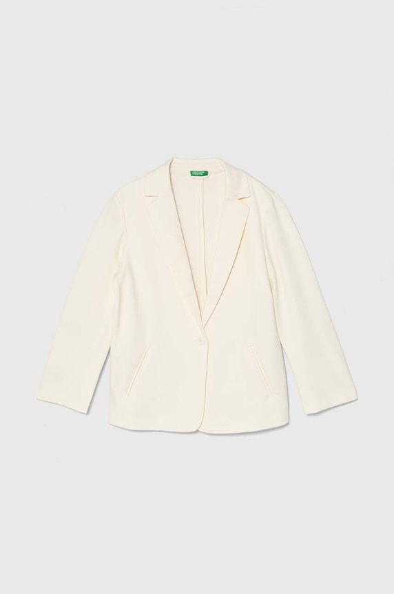 Детско сако United Colors of Benetton текстил бежов 2UVCCW00B.G.Seasonal