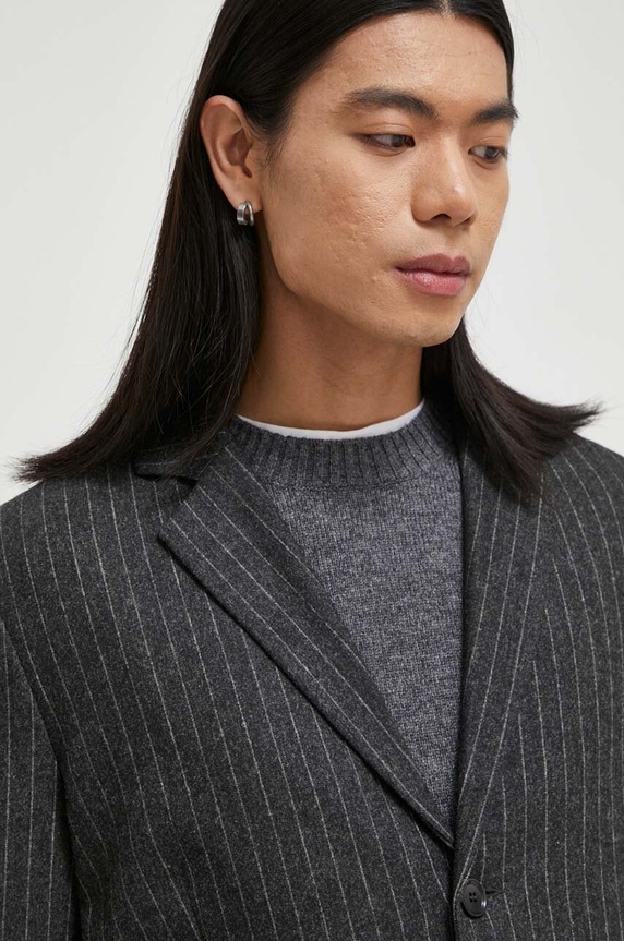 Sako s primjesom vune Samsoe Samsoe siva M23400040