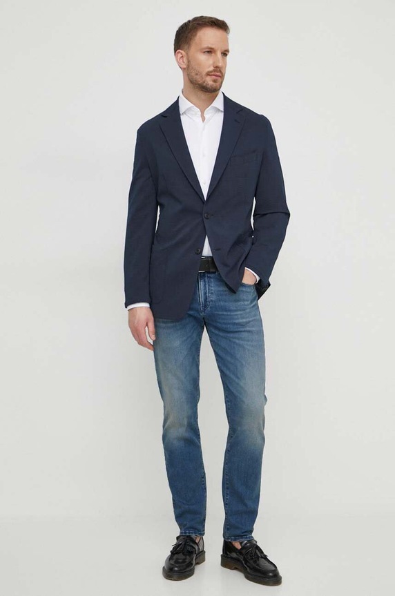 BOSS marynarka 50514616 granatowy SS24