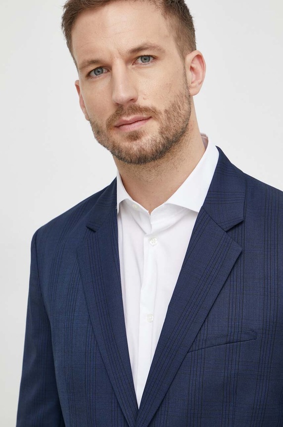 Ruházat Sisley zakó 2V7BSW01O sötétkék