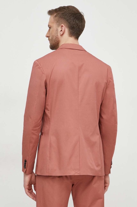 Odzież Sisley marynarka bawełniana 2FBHSW01J różowy