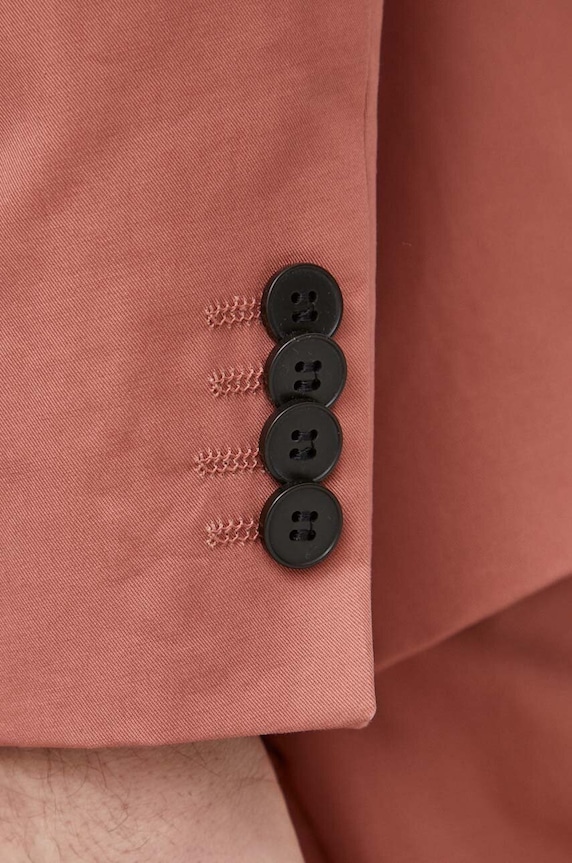 Sisley marynarka bawełniana 2FBHSW01J różowy