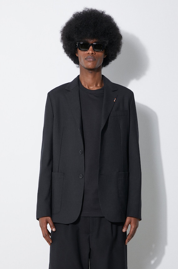 Vlnené sako Paul Smith jednofarebný čierna M1R.2151.K00001