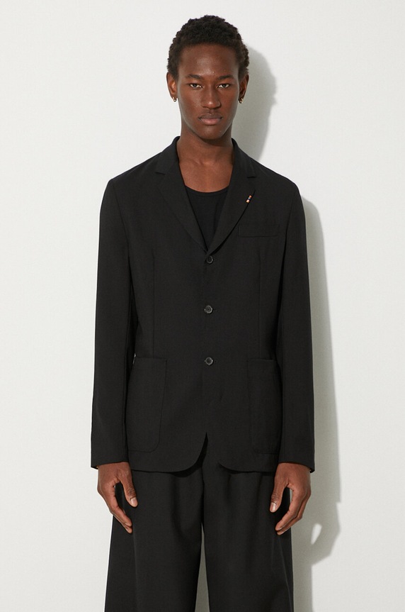 Vlnené sako Paul Smith jednofarebný čierna M1R.2151.K00001