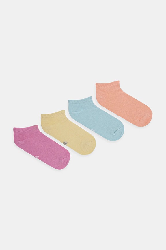United Colors of Benetton calzini per bambini pacco da 4 calzini corti multicolore 6GRD07024.G.Seasonal