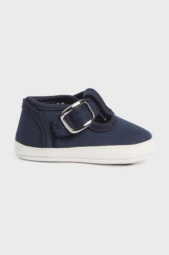 Mayoral Newborn buty niemowlęce imitacja skóry licowej granatowy 9731.1F.Newborn.PPYH