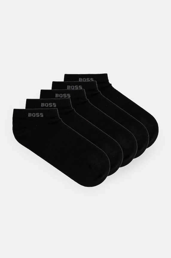 BOSS čarape za žene 5P AS Logo CC W 5-pack niske čarape crna 50514840