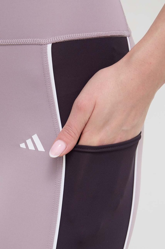 Tréningové legíny adidas Performance Optime fialová IN5888