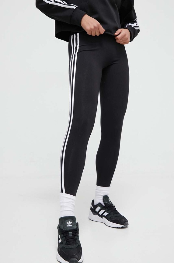 adidas Originals colanți 3-Stripe Leggings 3-Stripes negru IP2968