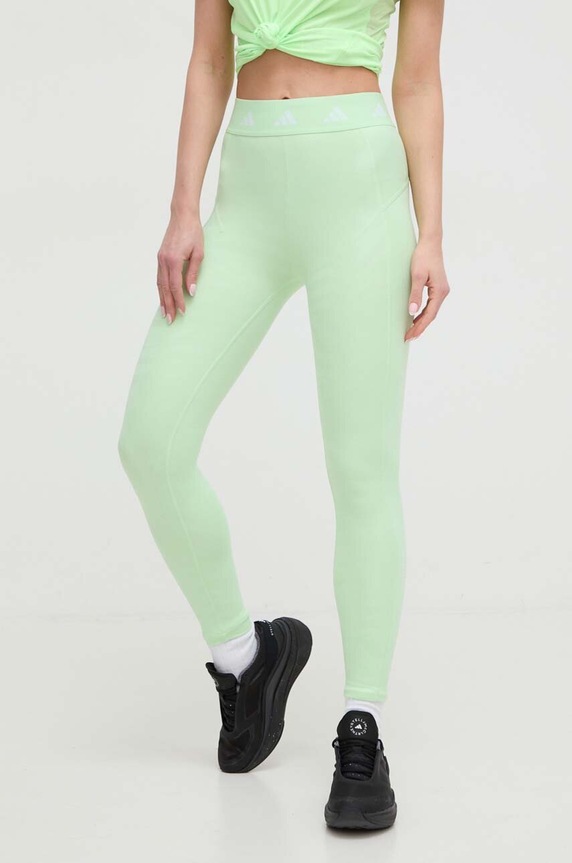 adidas Performance edzős legging Techfit elasztánnal zöld IR5643