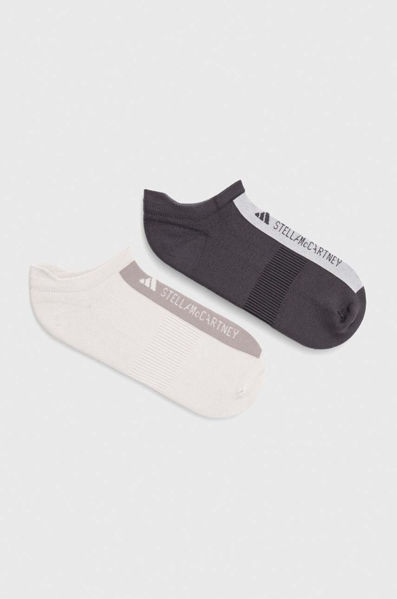 adidas by Stella McCartney skarpetki 2-pack szary IS9018