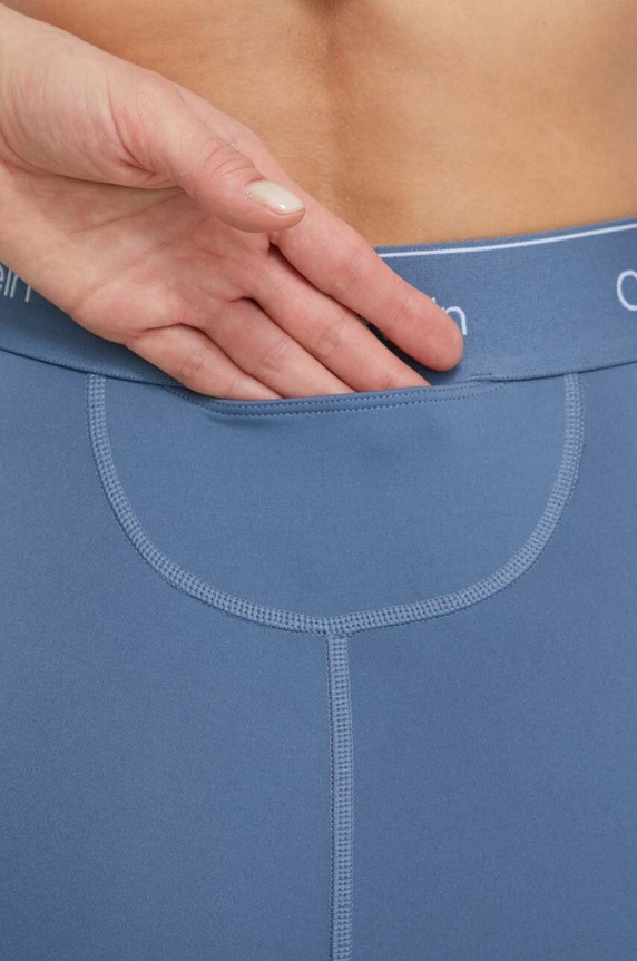 Tréningové legíny Calvin Klein Performance 00GWS4L633 modrá