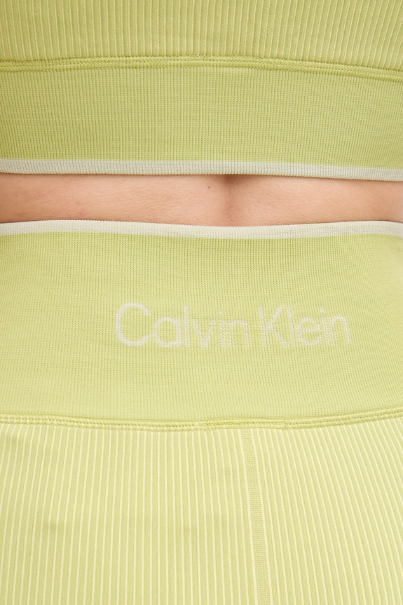 Calvin Klein Performance leggings da allenamento verde 00GWS4L643
