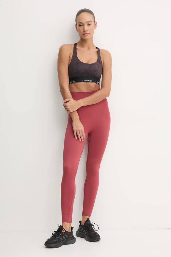 Calvin Klein Performance leggins de antrenament 00GWS4L643 rosu SS25