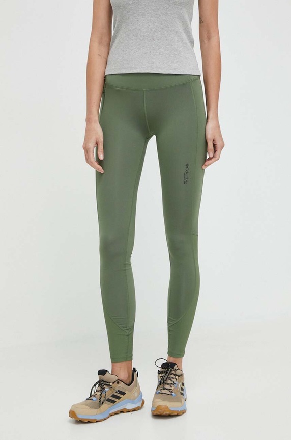 Columbia leggins sport Cirque River tricotaj verde 2072461