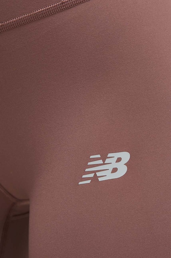 New Balance edzős legging Sleek barna WP41237LIE