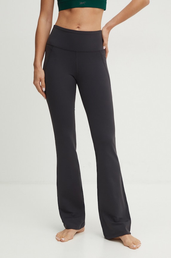 Tajice za trening Reebok Lux Collection pletivo crna 100200804