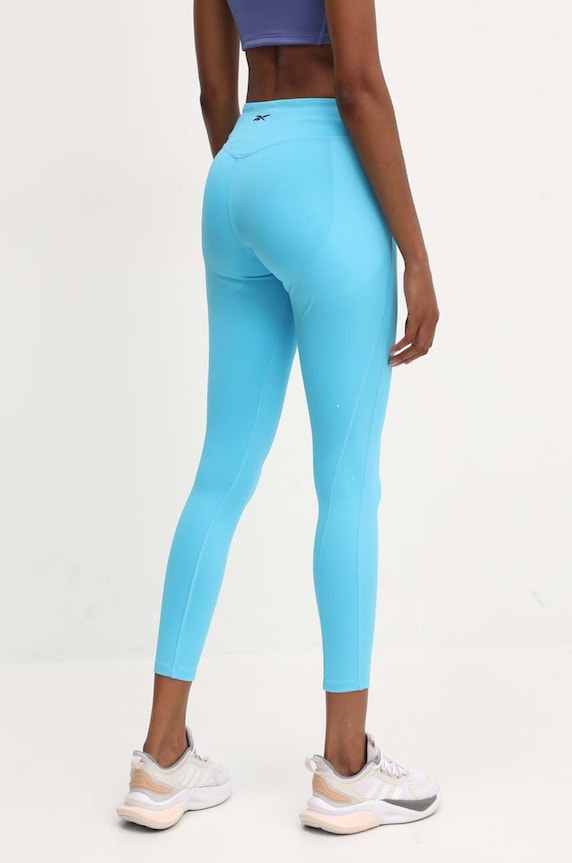Odzież Reebok legginsy treningowe Lux Contour 100076338 niebieski