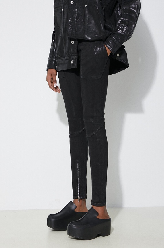 Rick Owens jeans Denim Pants Dirt Waist Leggings black DS01D1320.SBF.09