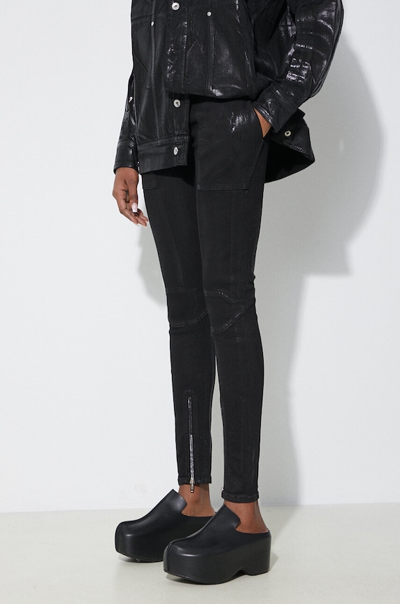 Rick Owens jeans Denim Pants Dirt Waist Leggings black DS01D1320.SBF.09