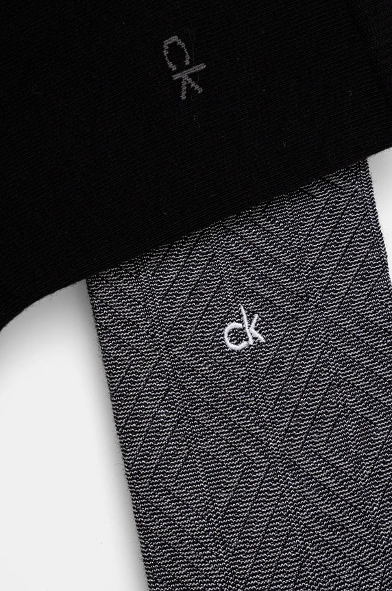 Ponožky Calvin Klein 2-pack 701230617 černá AW24