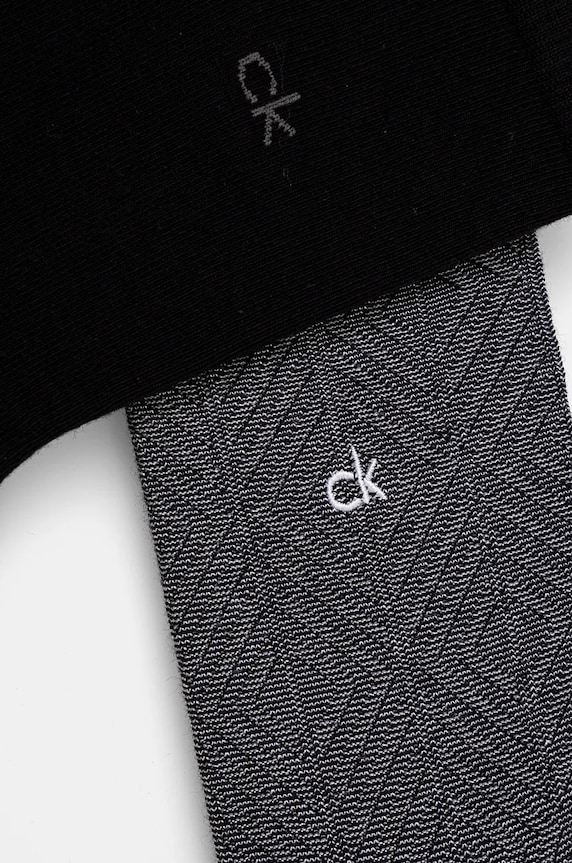 Ponožky Calvin Klein 2-pack 701230617 černá AW24