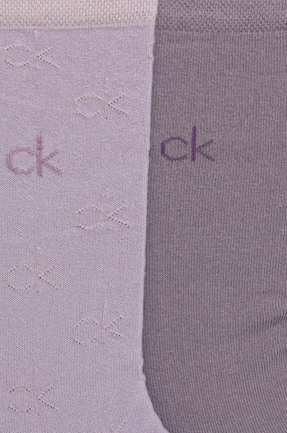 Čarape Calvin Klein 4-pack 701229441 ljubičasta AW24