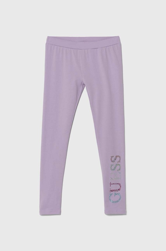 Dětské legíny Guess pletenina fialová J4GB10.J1314.PPYH