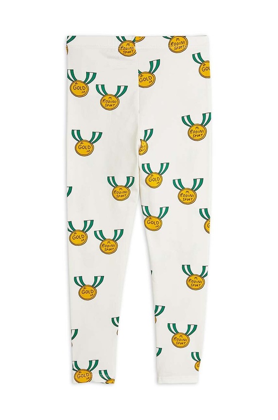 Mini Rodini legginsy dziecięce Medals 2423014397 biały SS24