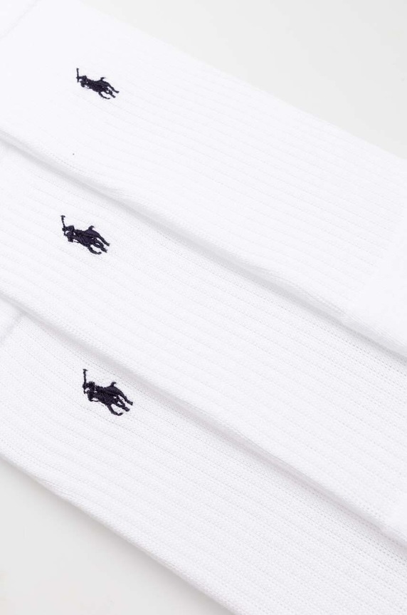 Ponožky Polo Ralph Lauren 3-pak 449655211 biela SS24