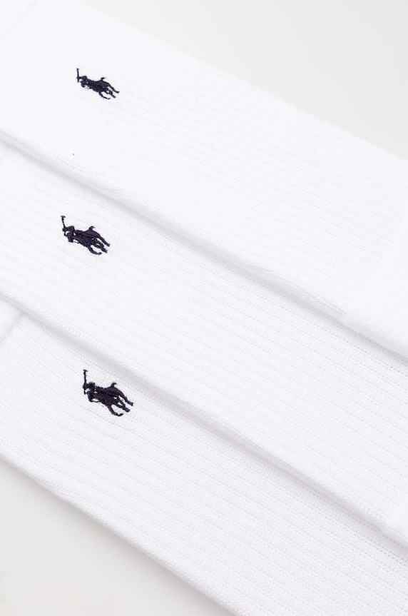 Ponožky Polo Ralph Lauren 3-pak 449655211 biela SS24
