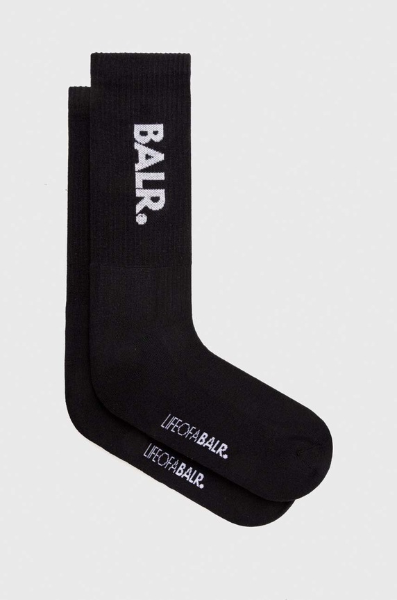 BALR. zokni 2 pár hosszúszárú zokni fekete B10037