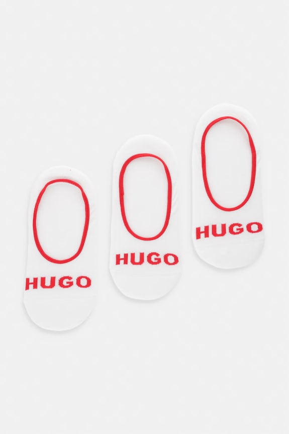 HUGO skarpety stopki męskie 3-pack biały 50514921