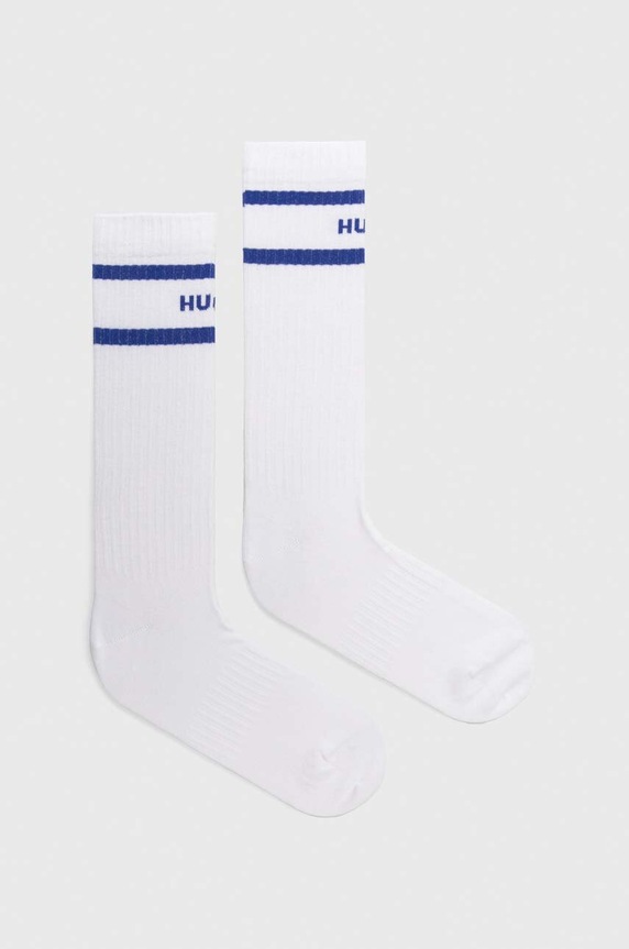 Ponožky Hugo Blue 2-pak dlhé ponožky biela 50523006