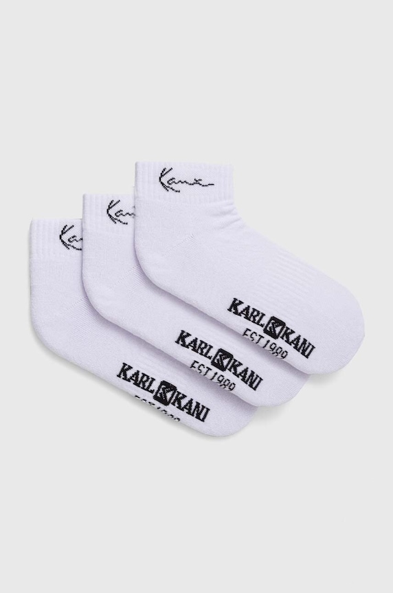 Шкарпетки Karl Kani 3-pack довгі шкарпетки білий 3002039