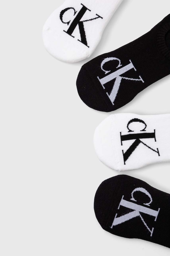 Ponožky Calvin Klein Jeans 4-pak 701229674 čierna SS24