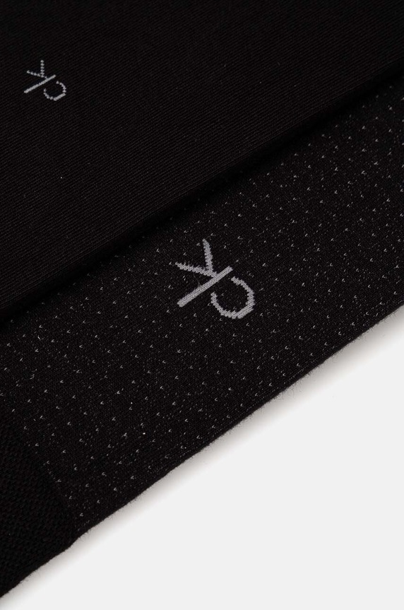 Ponožky Calvin Klein 2-pak 701229432 čierna AW24