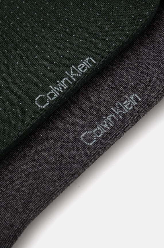 Ponožky Calvin Klein 2-pak 701229435 zelená AW24
