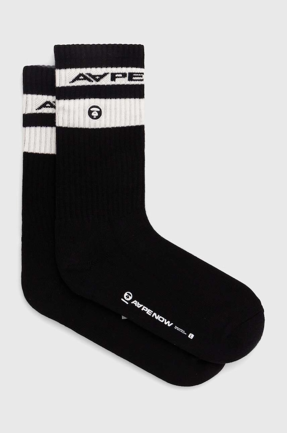 AAPE socks ankle socks black AAPSOM5135XXM
