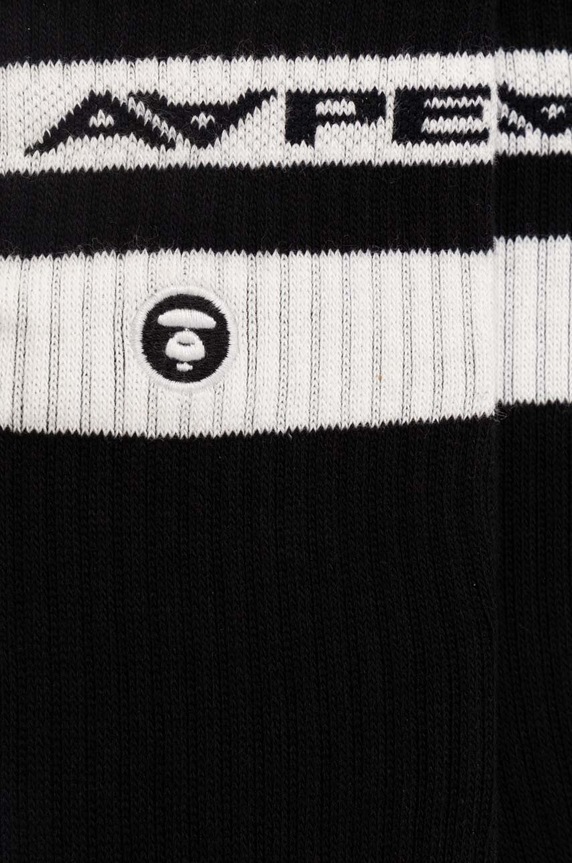 AAPE socks AAPSOM5135XXM black SS24
