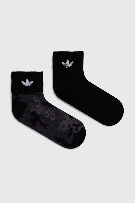 adidas Originals zokni 2 pár mintás fekete IU0186