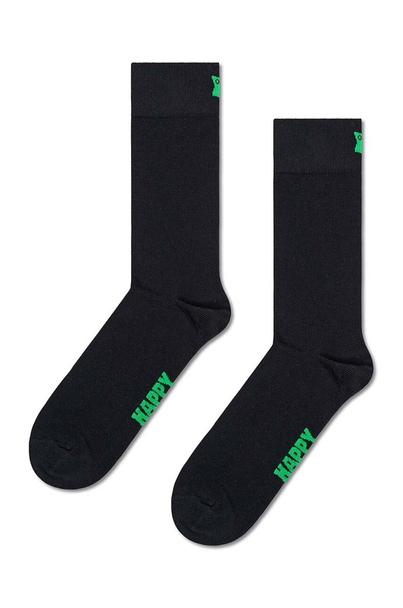 Happy Socks skarpetki Solid skarpetki długie czarny P001003