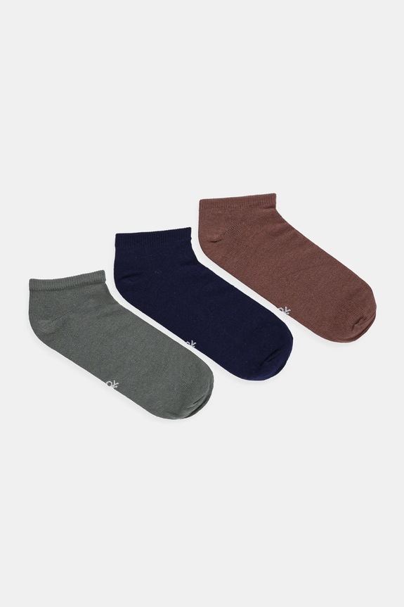 United Colors of Benetton skarpetki 3-pack skarpetki krótkie zielony 6GRD2701L