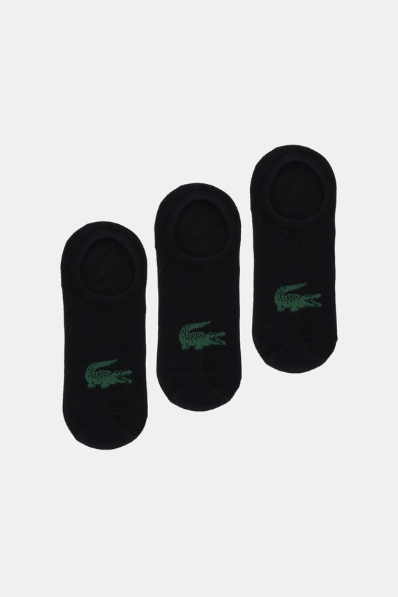 Ponožky Lacoste 3-pak krátke ponožky čierna RA7872
