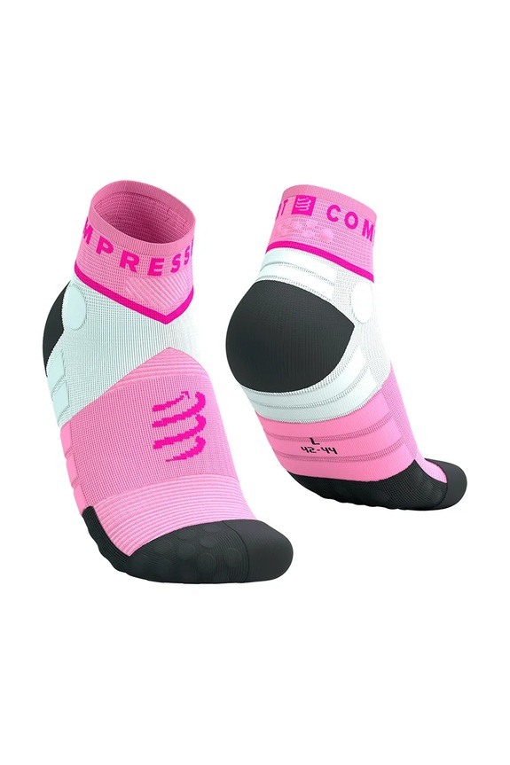Compressport șosete Ultra Trail Low Socks roz SLCU4429