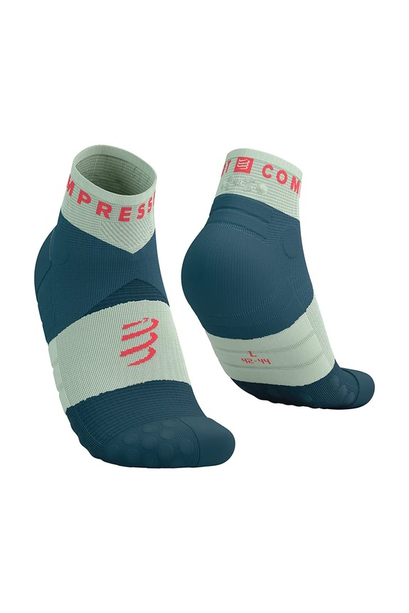 Шкарпетки Compressport Ultra Trail Low Socks outdoor бірюзовий SLCU4429