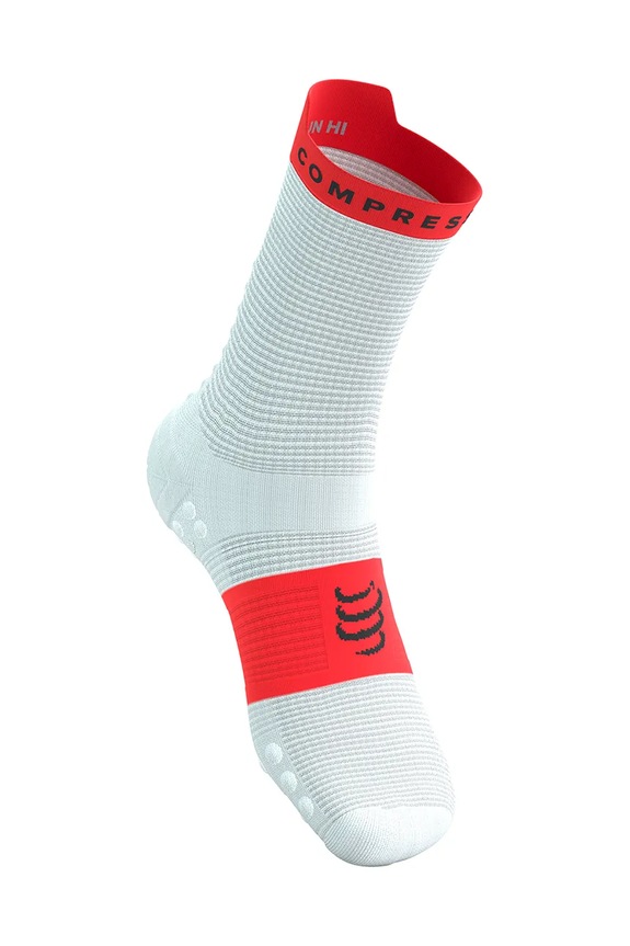 Compressport skarpetki Pro Racing Socks v4.0 Run High XU00046B biały SS26