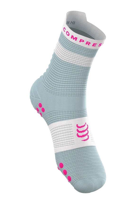 Compressport șosete Pro Racing Socks v4.0 Run High XU00046B turcoaz SS26