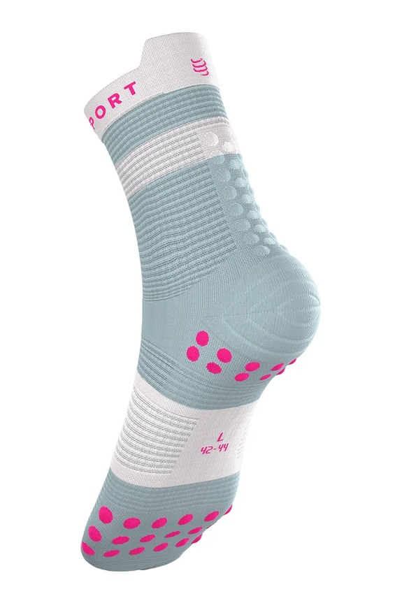 Compressport șosete Pro Racing Socks v4.0 Run High turcoaz XU00046B